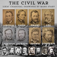 the civil war charcoal drawings by mark stray
