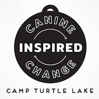 canine inspired change camp turtle lake logo