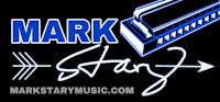 mark star's logo with an arrow and a harmonica