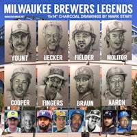 milwaukee brewers legends poster